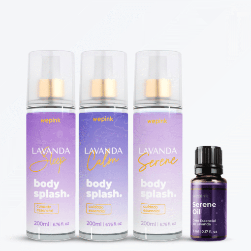 Kit Lavanda Wepink - (3 Body Splashes + Óleo Essencial)