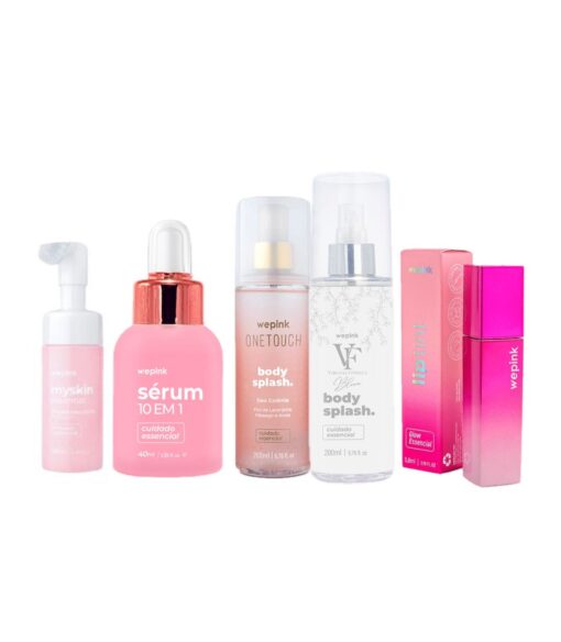 KIT EXCLUSIVO MY SKIN 5 PRODUTOS- MAIS BRINDE 2 BODY SPLASH